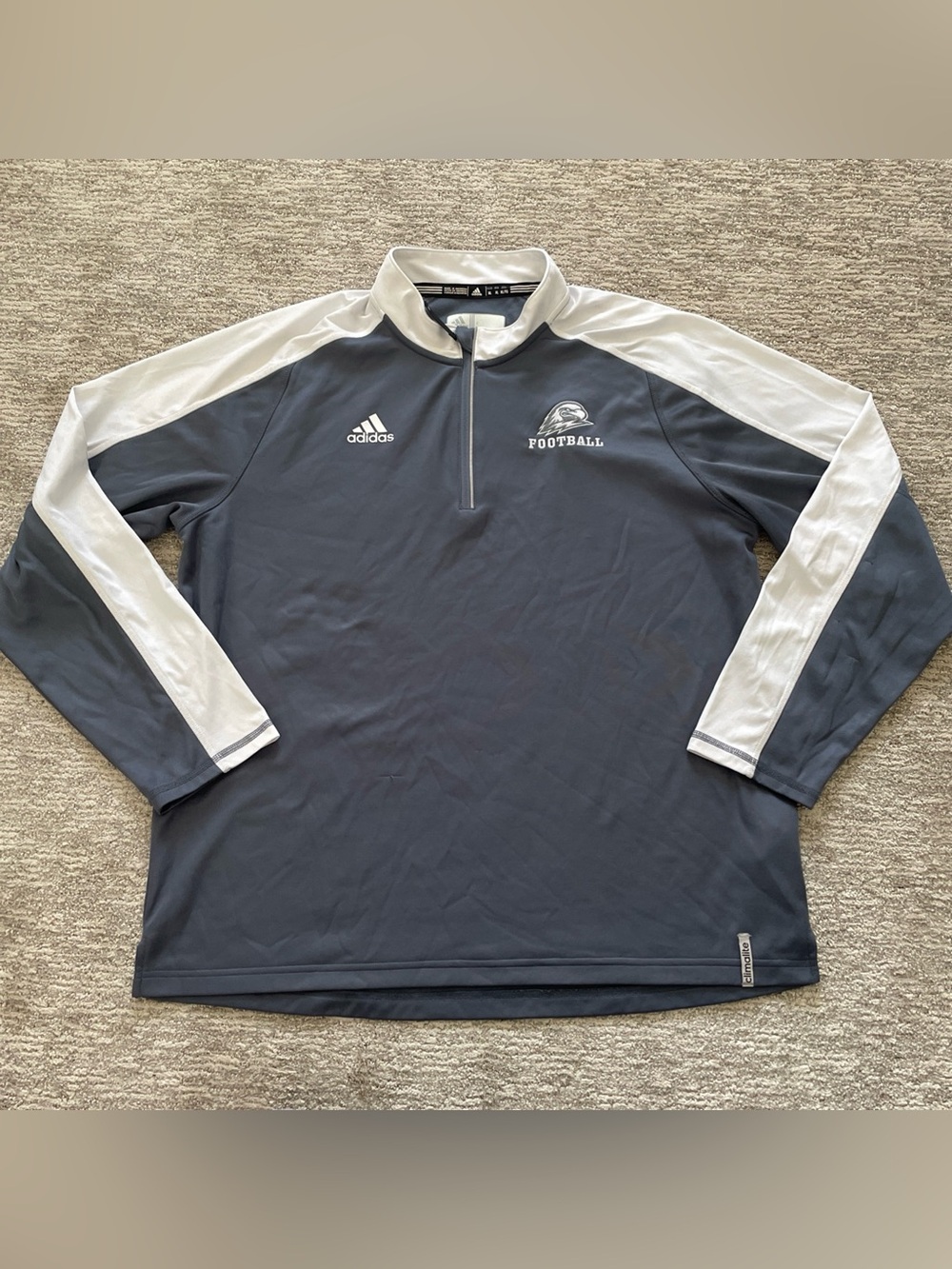 SUU Southern Utah Thunderbirds Football Adidas  Climalite Men’s XL Gray 1/4 Zip